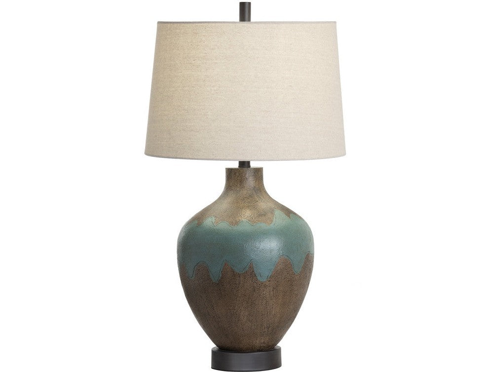 Dallas Blue/Tan Table Lamp - Ornate Home