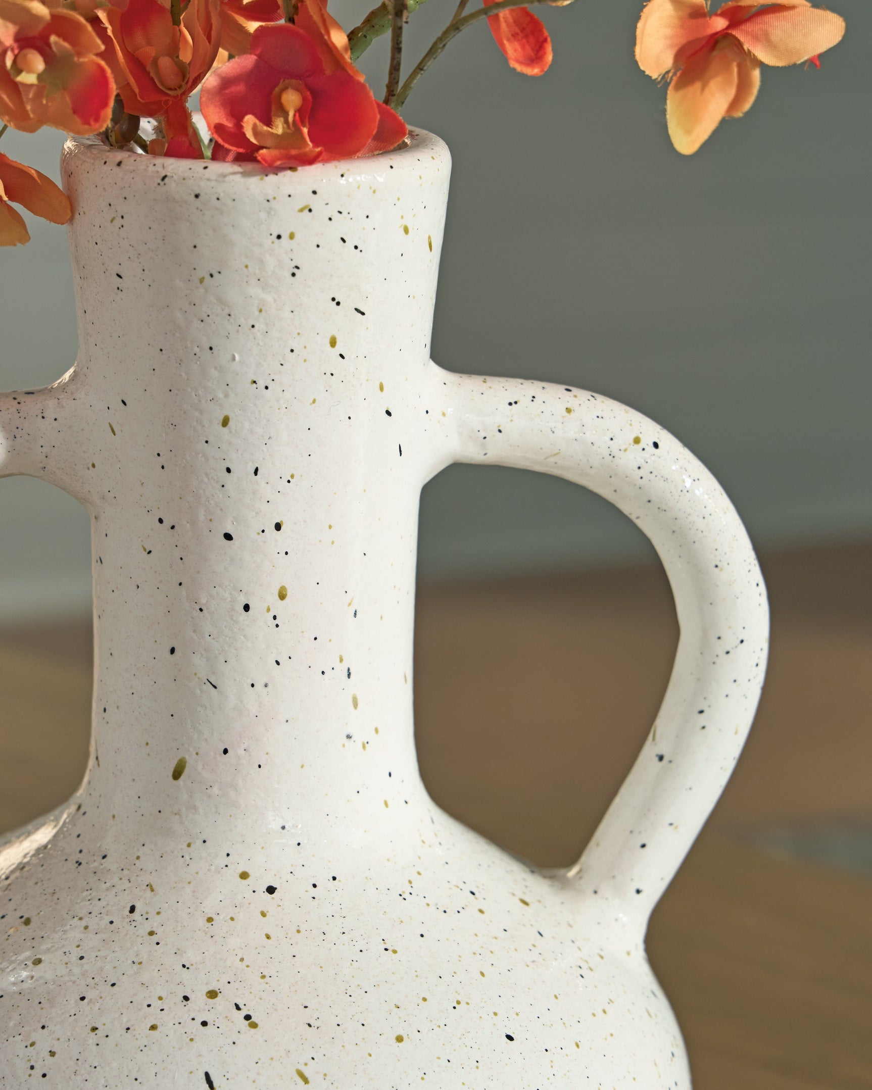 Dallinworth White/Black Vase (13.25" H) (Online Special Price) - Ornate Home