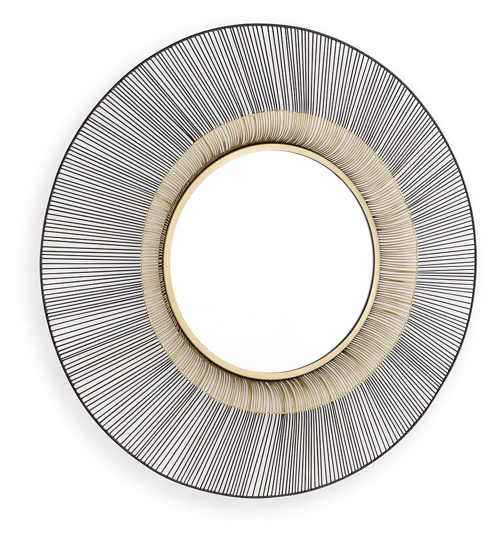 Dallmen Black/Gold Accent Mirror - Ornate Home