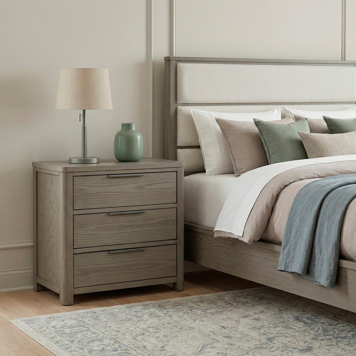 Dalston Brown Nightstand - Ornate Home