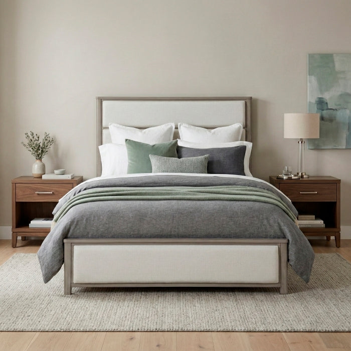 Dalston Brown Queen Bed - Ornate Home