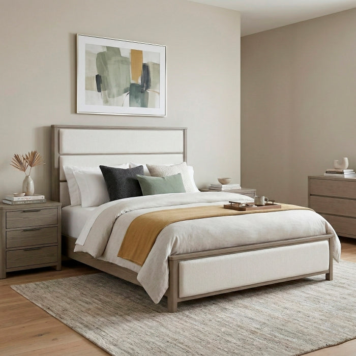 Dalston Brown Queen Bed - Ornate Home