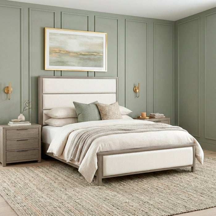 Dalston Brown Queen Bed - Ornate Home