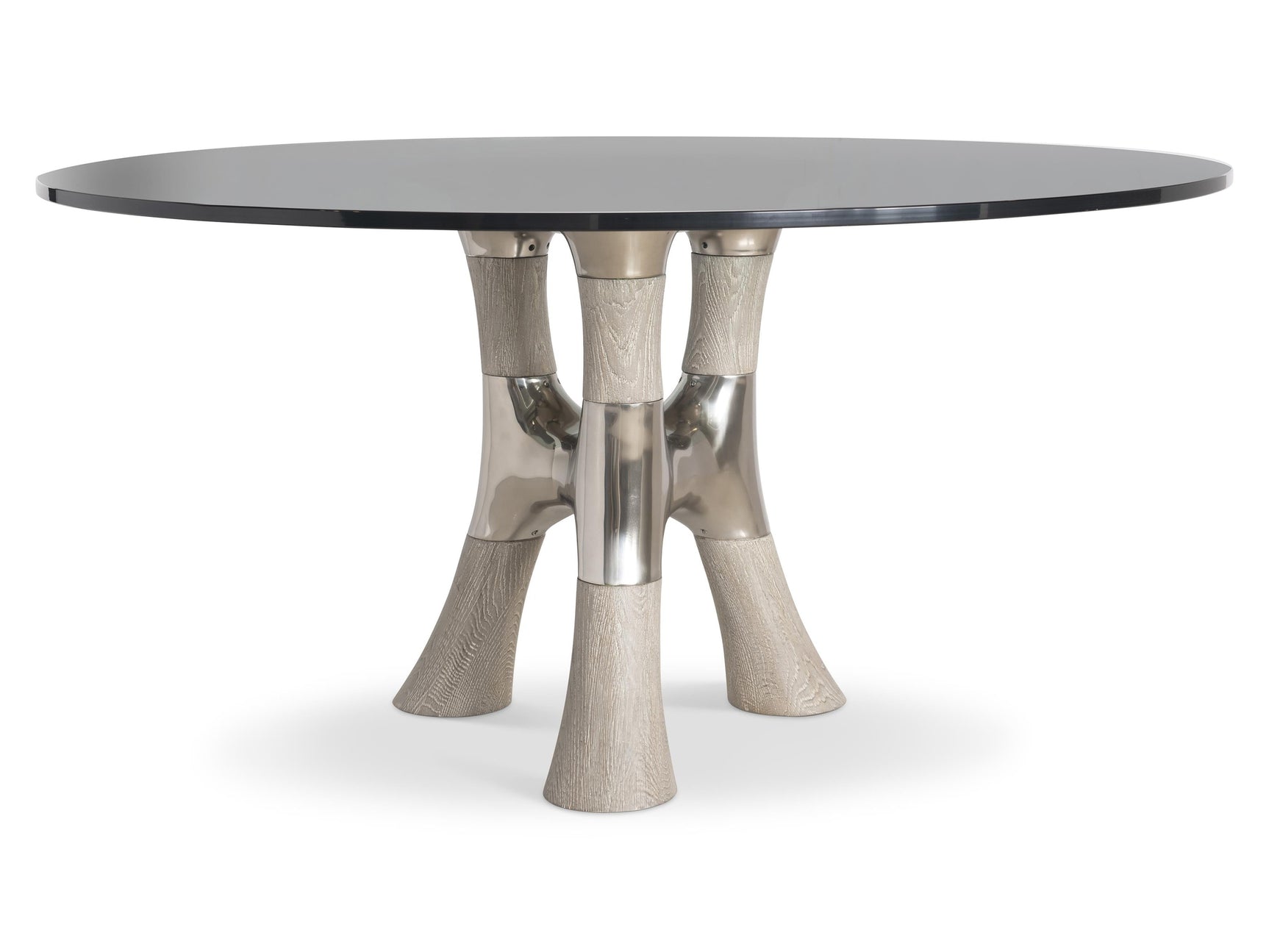 Dalton Light Bronze/Weathered Greige 54" Dining Table - Ornate Home