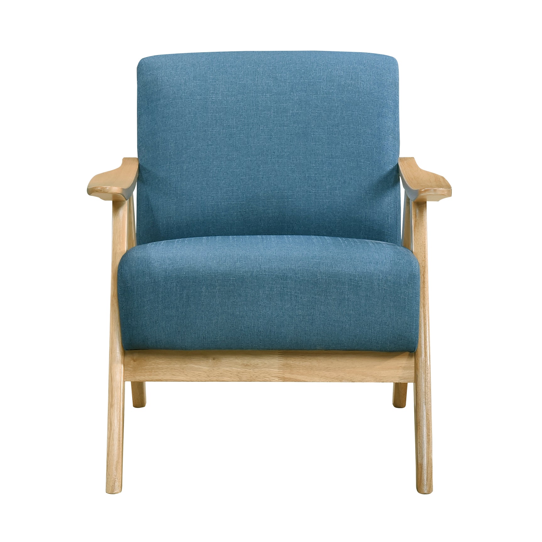 Damala Blue Accent Chair (Natural) - Ornate Home