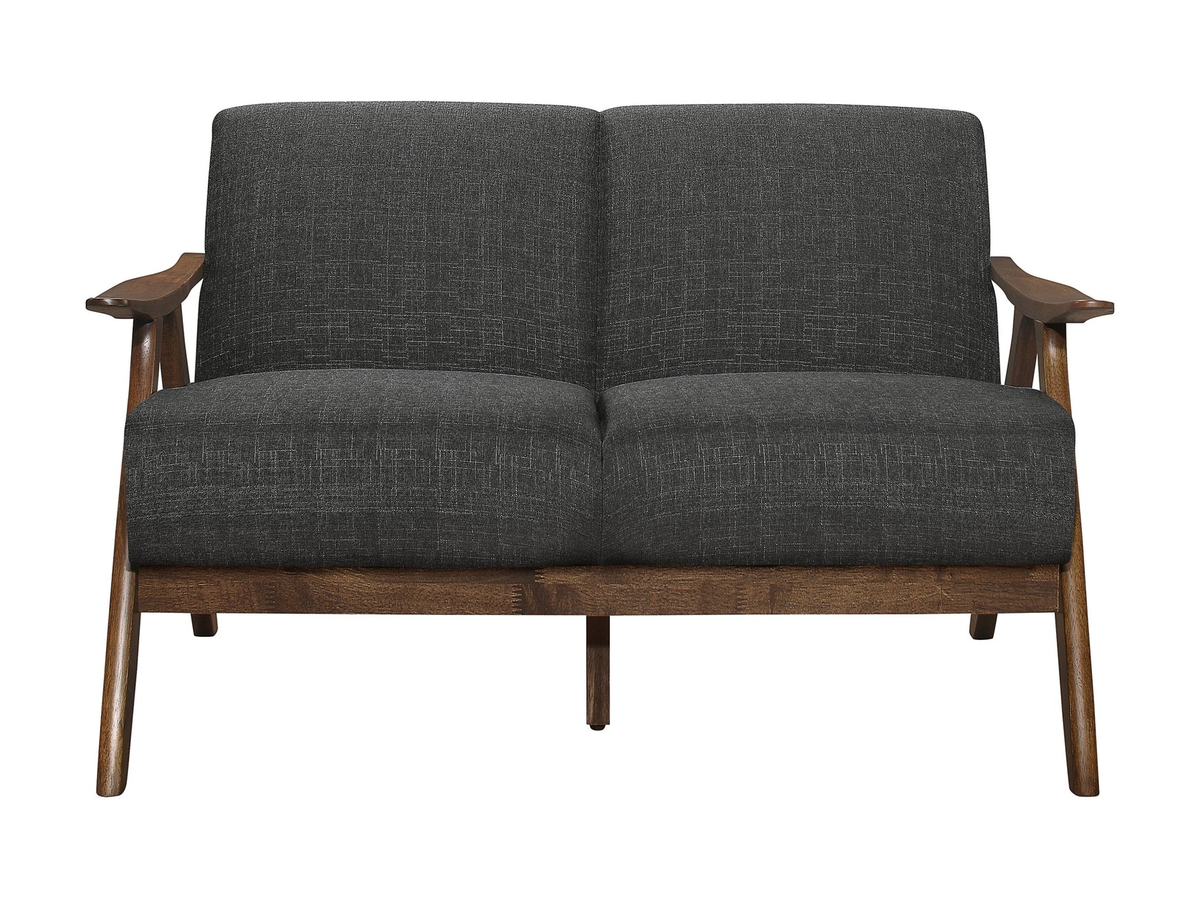 Damala Dark Gray Loveseat - Ornate Home