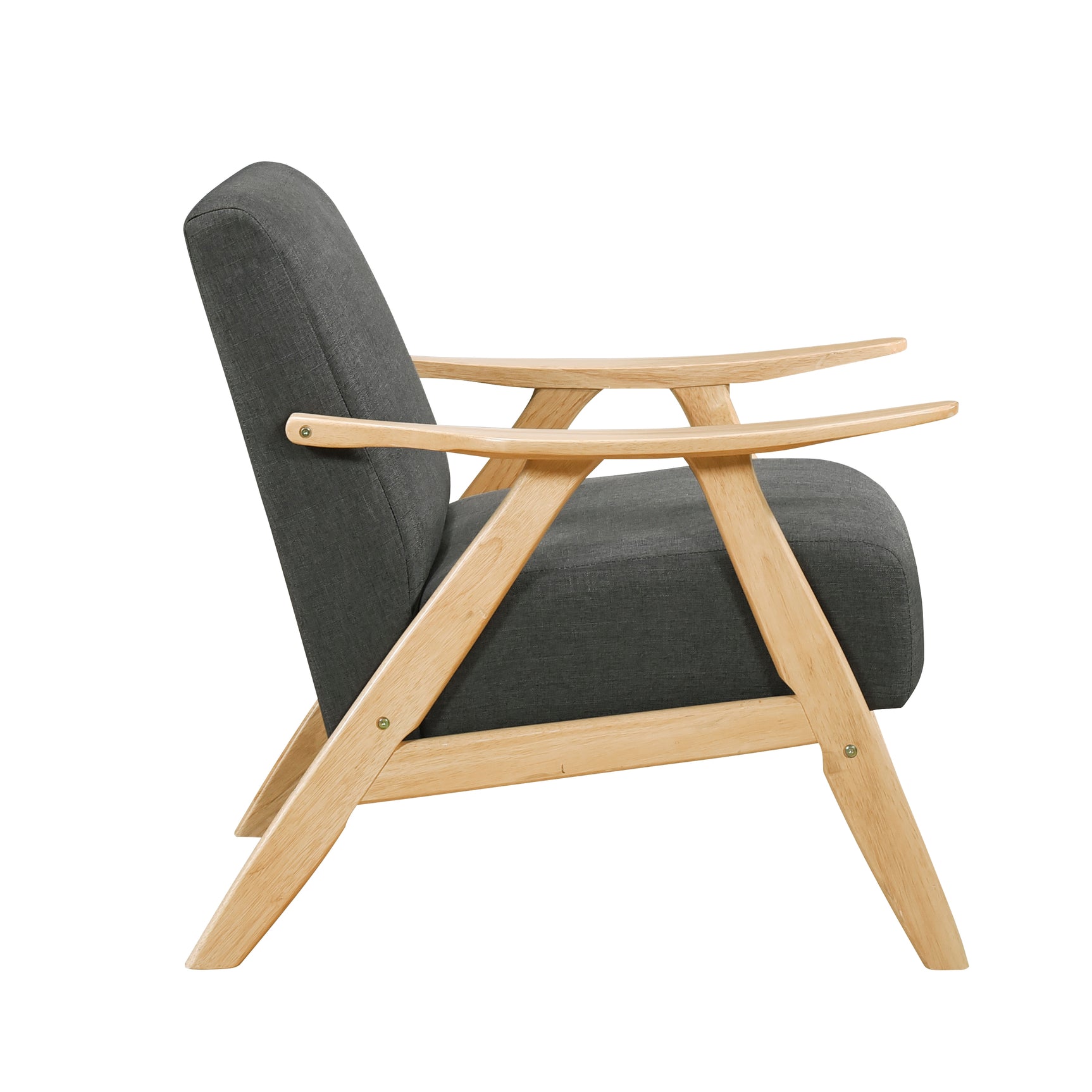 Damala Dark gray Accent Chair - Ornate Home