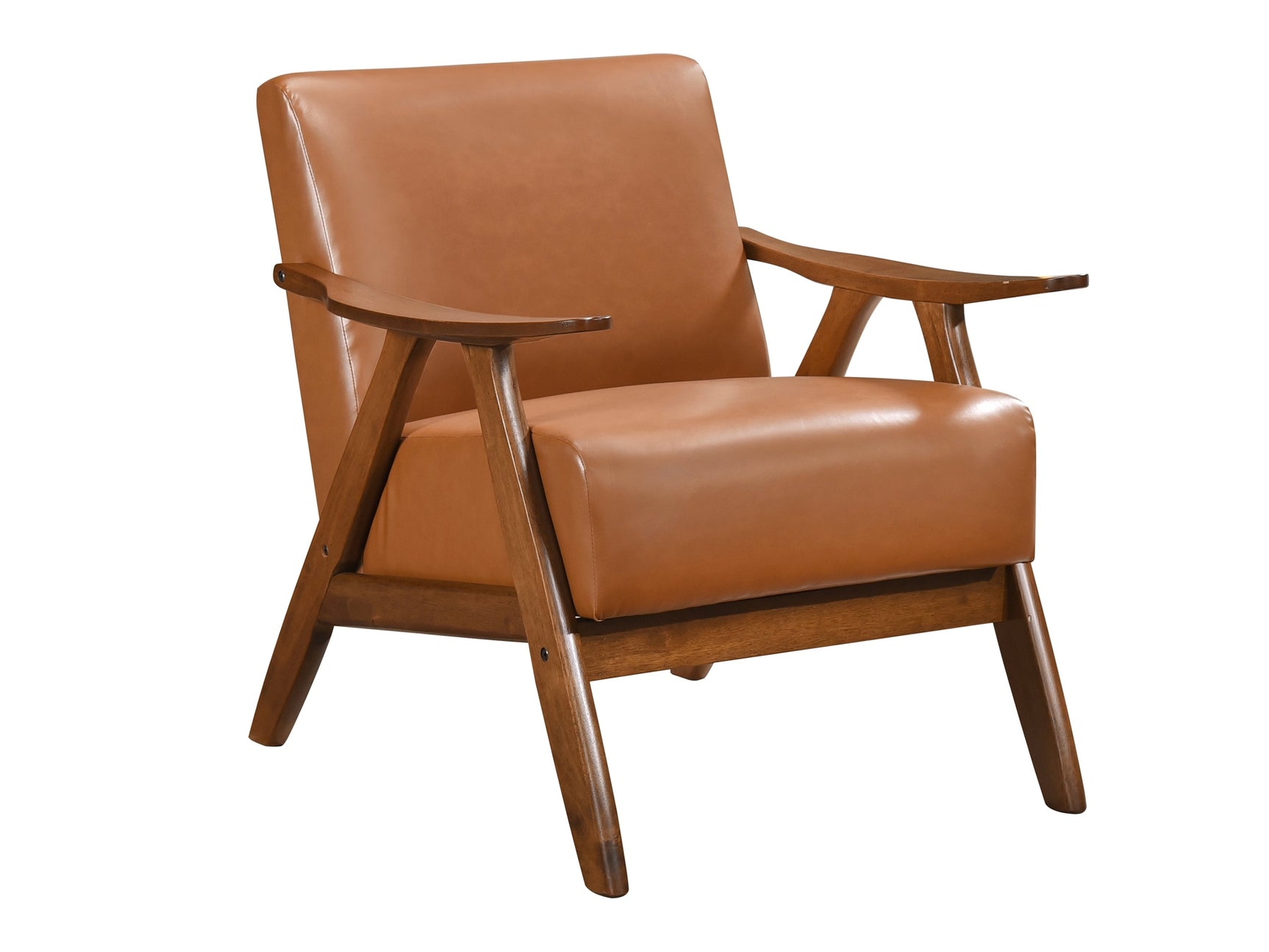 Damala Matt Brown Accent Chair (Walnut) - Ornate Home