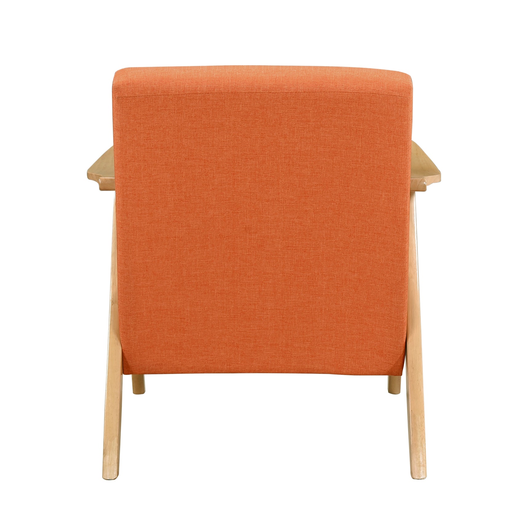 Damala Orange Accent Chair (Natural) - Ornate Home