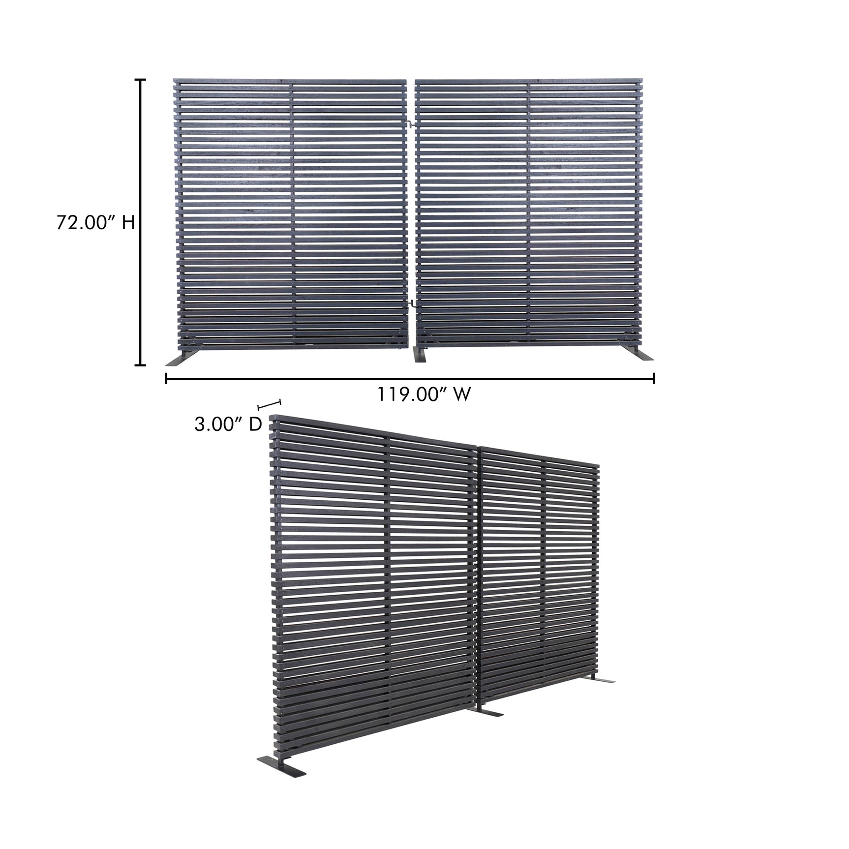 Damani Black Screen - Ornate Home