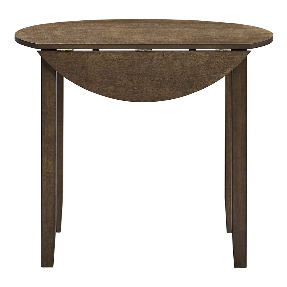 Damica Walnut Round Dining Table - Ornate Home