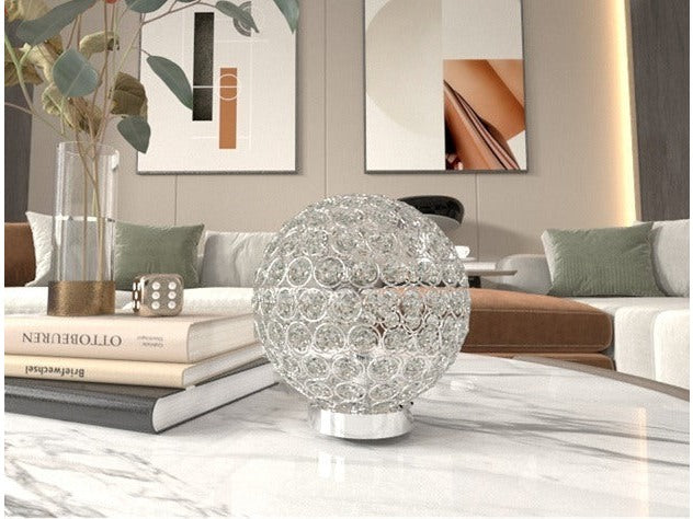 Dana Crystal Globe Table Lamp - Ornate Home