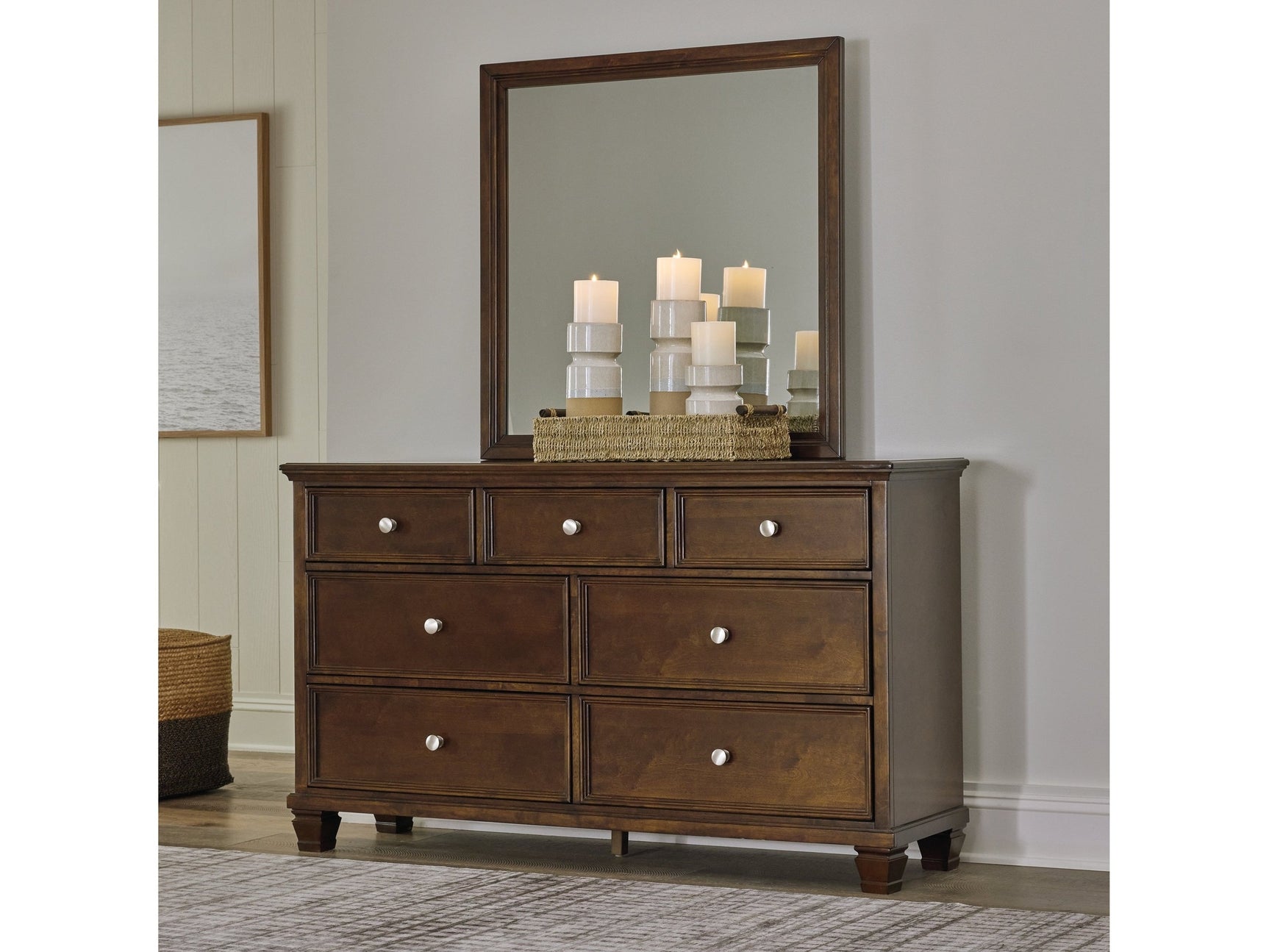 Danabrin Brown Dresser and Mirror (Online Special Price) - Ornate Home