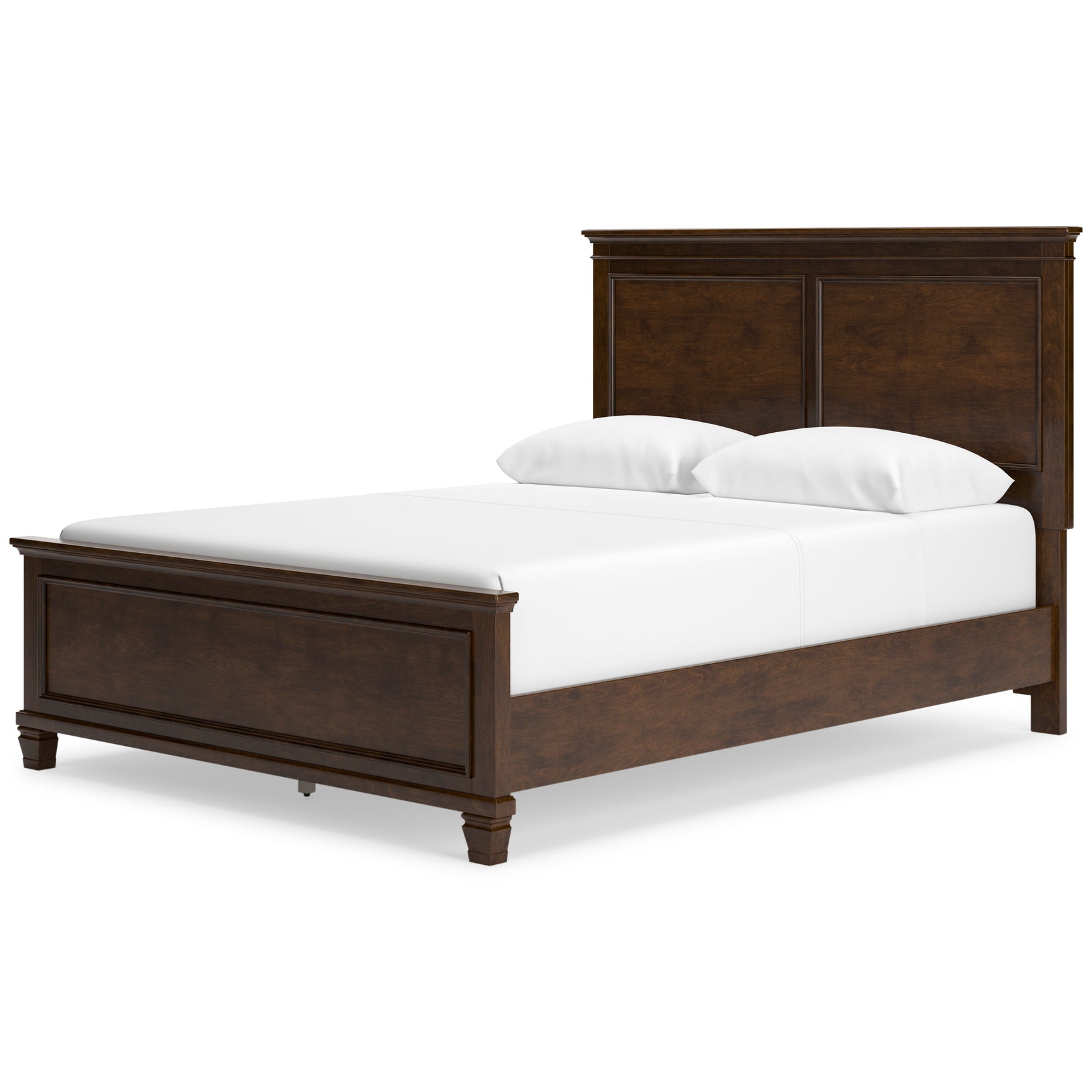 Danabrin Brown Queen Panel 5-Piece Bedroom Set w/ 2 Nightstands - Ornate Home