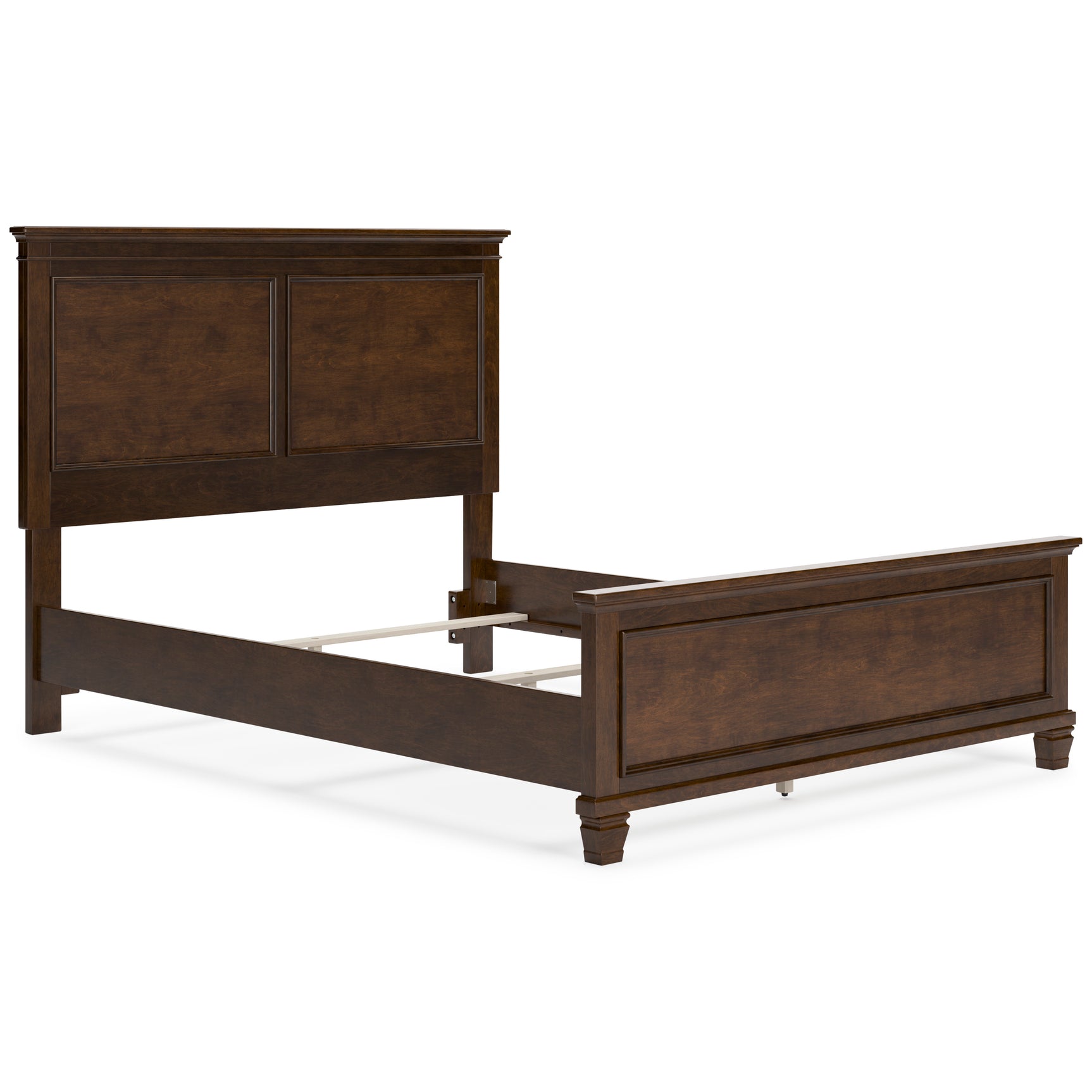Danabrin Brown Queen Panel 5-Piece Bedroom Set w/ 2 Nightstands - Ornate Home