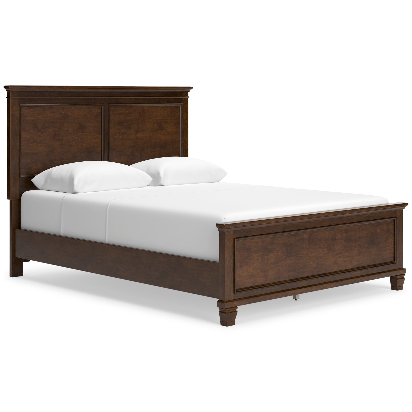 Danabrin Brown Queen Panel 6-Piece Bedroom Set w/ 2 Nightstands - Ornate Home