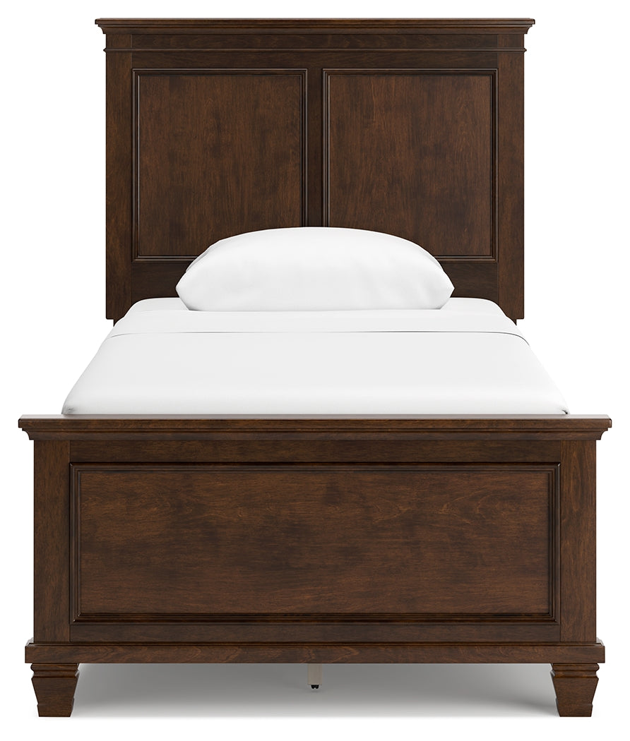 Danabrin Brown Twin Panel Bedroom Set with Dresser and Mirror - Ornate Home