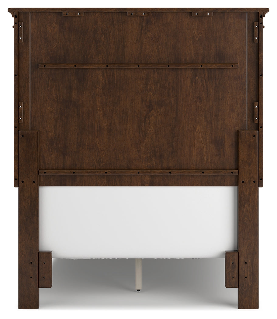 Danabrin Brown Twin Panel Bedroom Set with Dresser and Mirror - Ornate Home