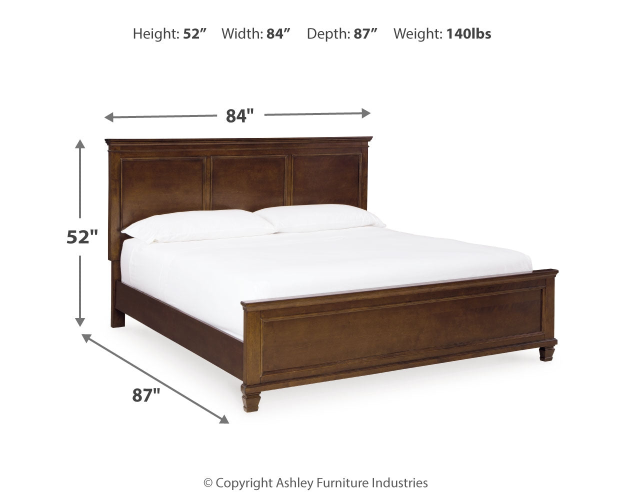 Danabrin King Panel Bedroom Set with Dresser and Mirror - Ornate Home