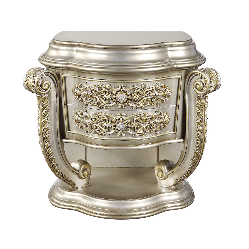 Danae Champagne Nightstand - Ornate Home