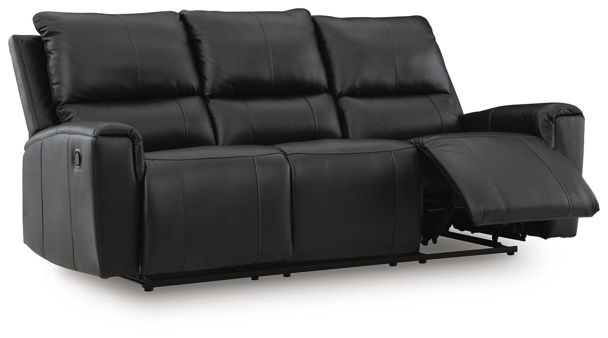 Danemere Black Reclining Sofa - Ornate Home