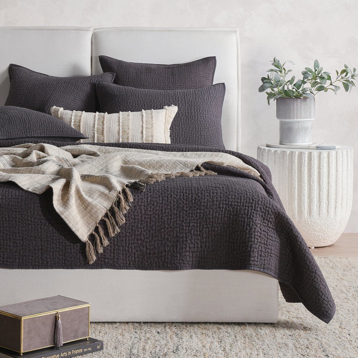 Danica Charcoal Euro Sham