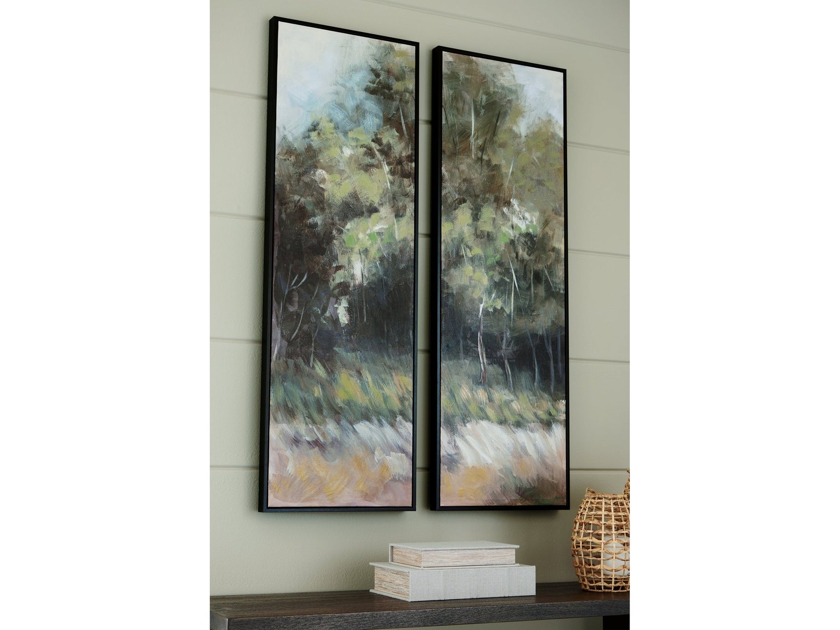 Dansot Green/Brown Wall Art (Set of 2) (Online Special Price) - Ornate Home