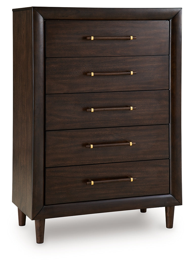Dantenton Merlot Chest of Drawers (Online Special Price) - Ornate Home