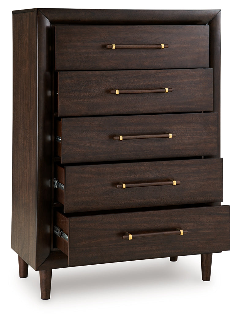 Dantenton Merlot Chest of Drawers (Online Special Price) - Ornate Home