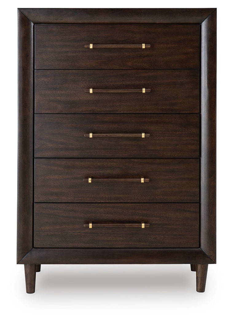 Dantenton Merlot Chest of Drawers (Online Special Price) - Ornate Home