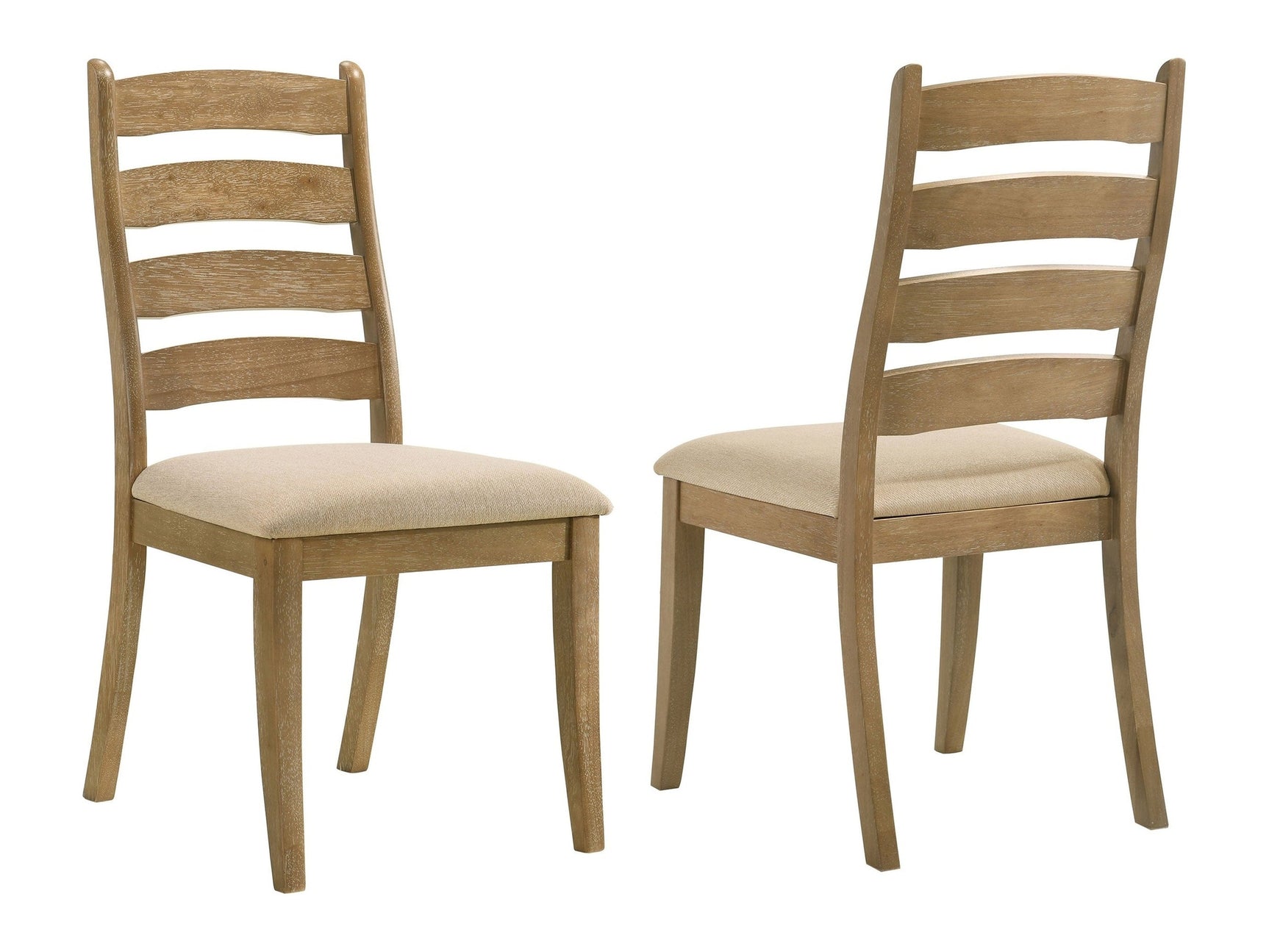 Danvers Brown Oak / Beige Side Chair (Set of 2) - Ornate Home