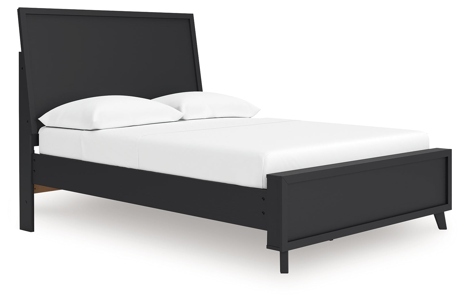 Danziar Black Full Panel Platform Bed, Dresser and Mirror (Online Special Price) - Ornate Home