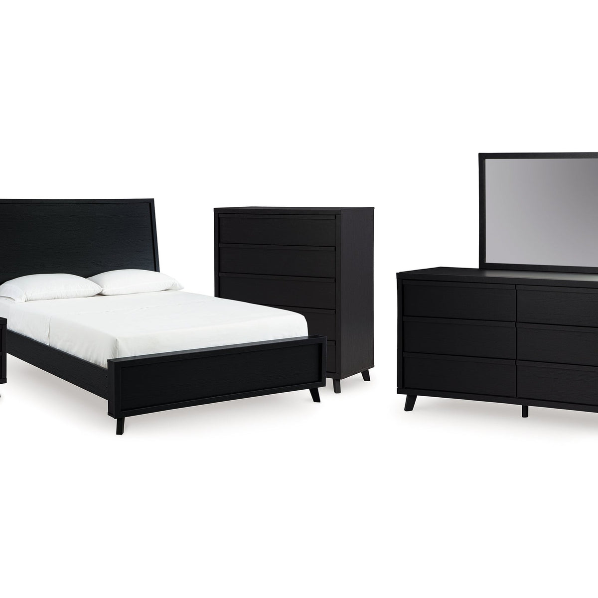 black night stand and dresser set Furniture of America Lucan II 3-Piece Farmhouse 2 Nightstand Bedroom and scratch Furniture of America Fairhart 3-Piece