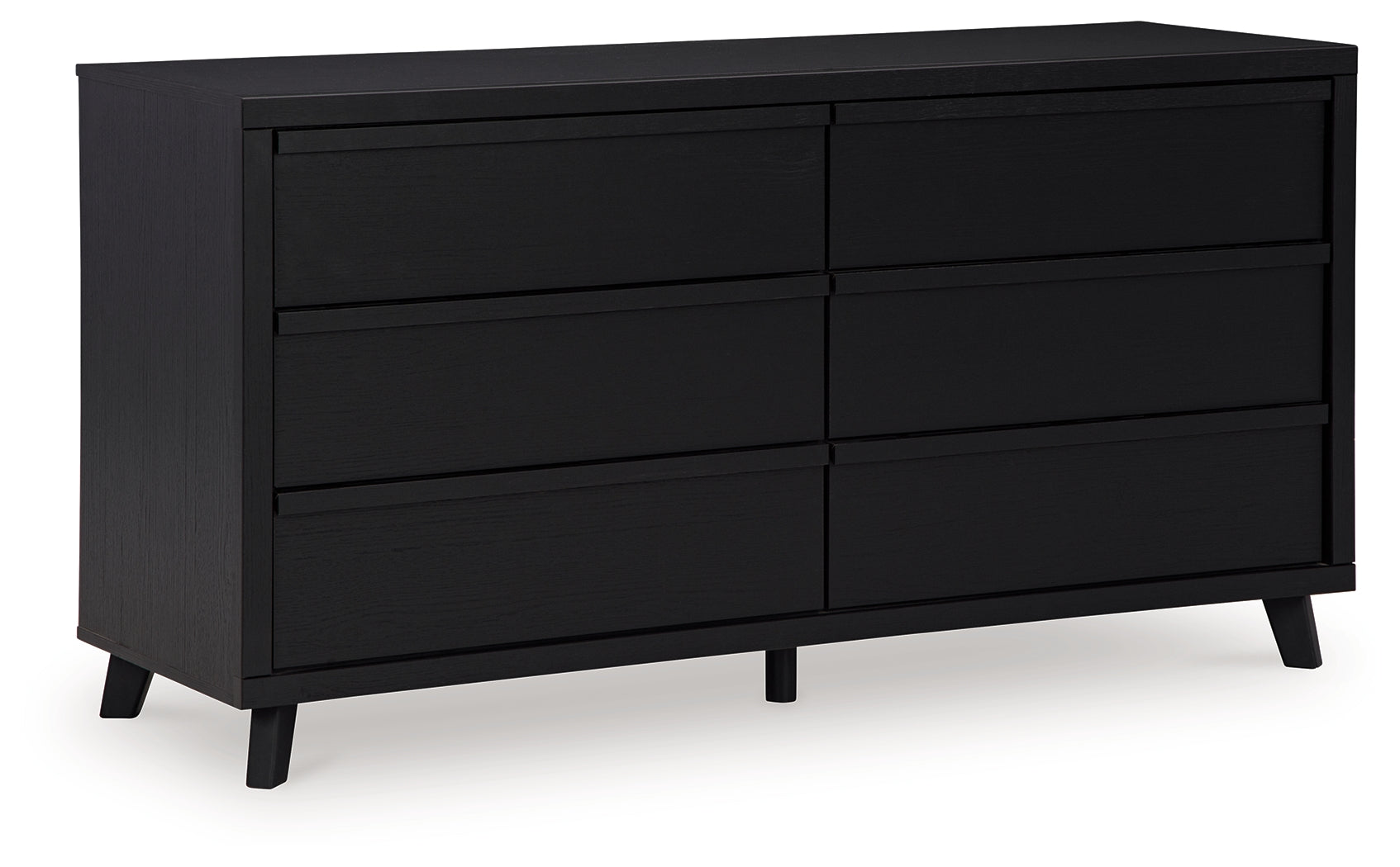 Danziar Black Queen Panel Bed and Dresser (Online Special Price) - Ornate Home