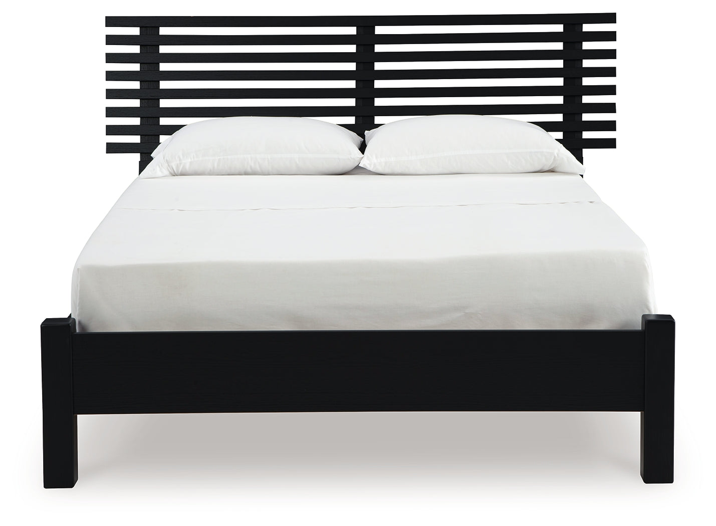 Danziar Black Queen Slat Panel Bed, Dresser and Mirror (Online Special Price) - Ornate Home