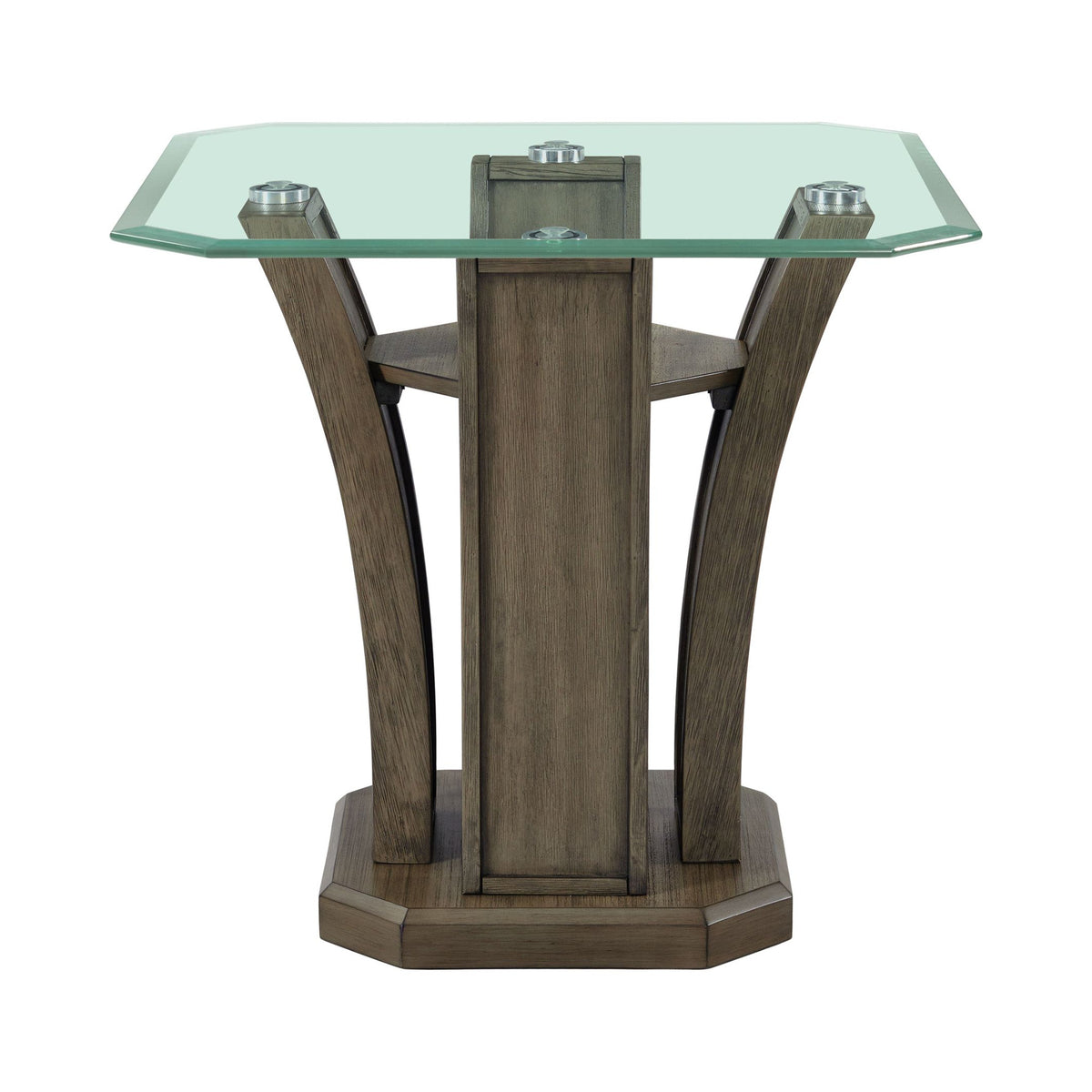 Dapper Grey Square End Table - Ornate Home