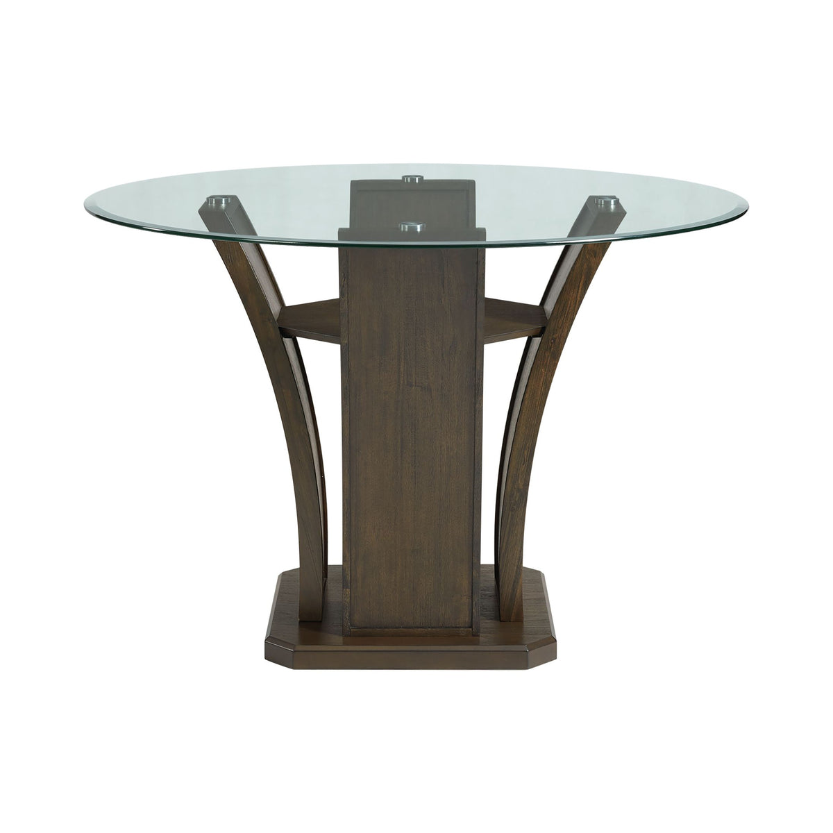 Dapper Walnut Round Counter Height Dining Table - Ornate Home