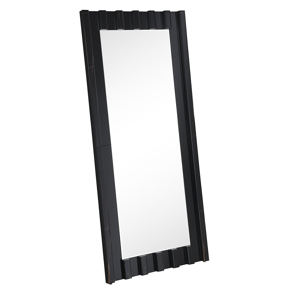 Dara Black Floor Mirror - Ornate Home