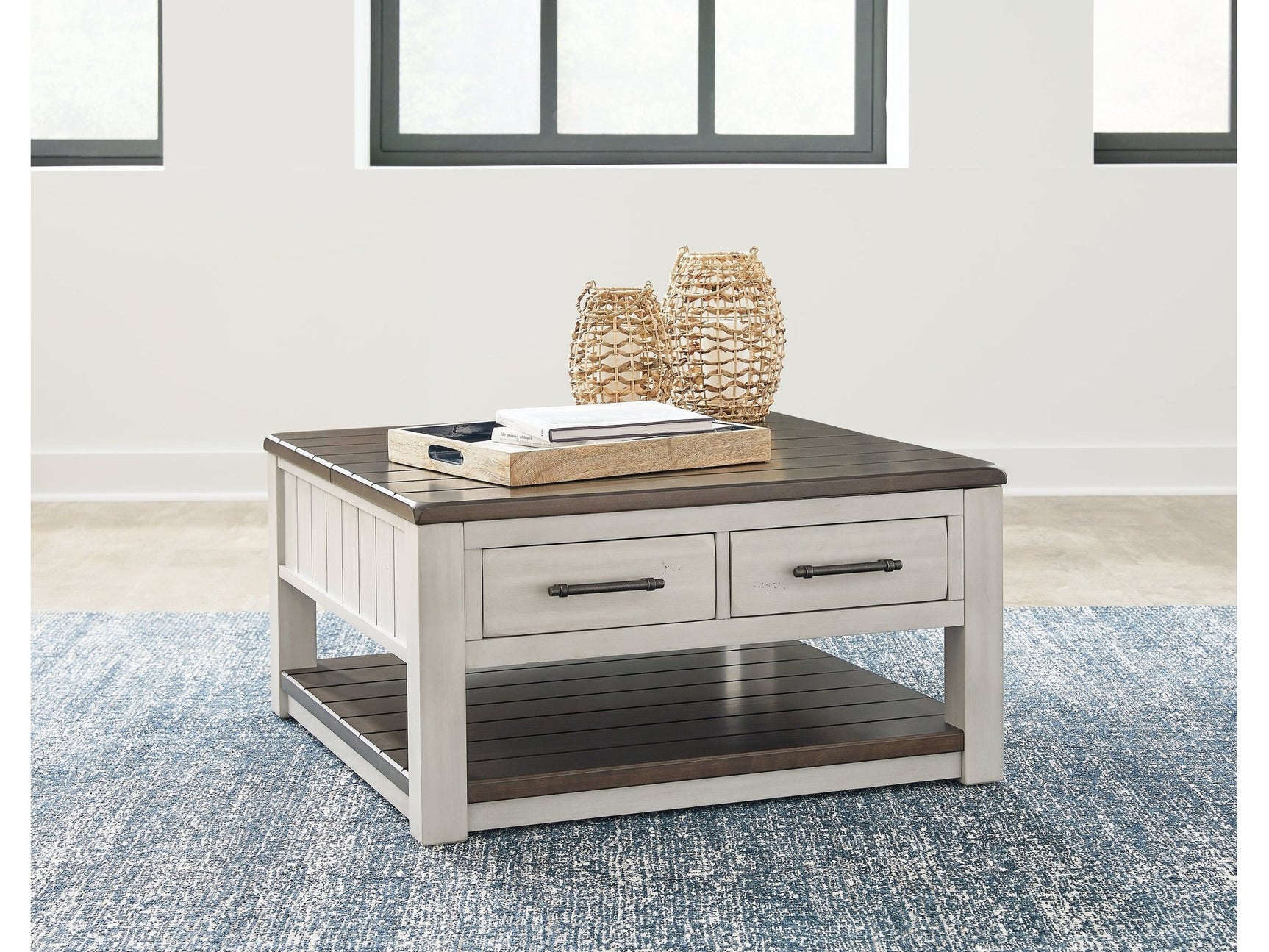 Darborn Gray/Brown Lift-Top Coffee Table (Online Special Price) - Ornate Home