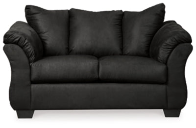 Darcy Black Sofa, Loveseat and Recliner - Ornate Home