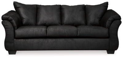 Darcy Black Sofa, Loveseat and Recliner - Ornate Home