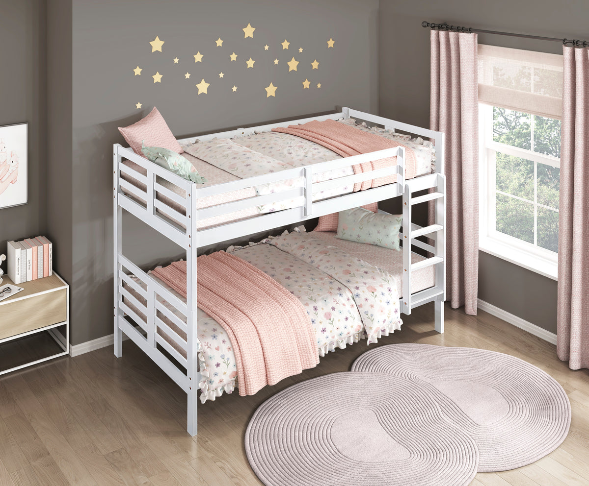 Darden Silver Twin Bunk Bed - Ornate Home