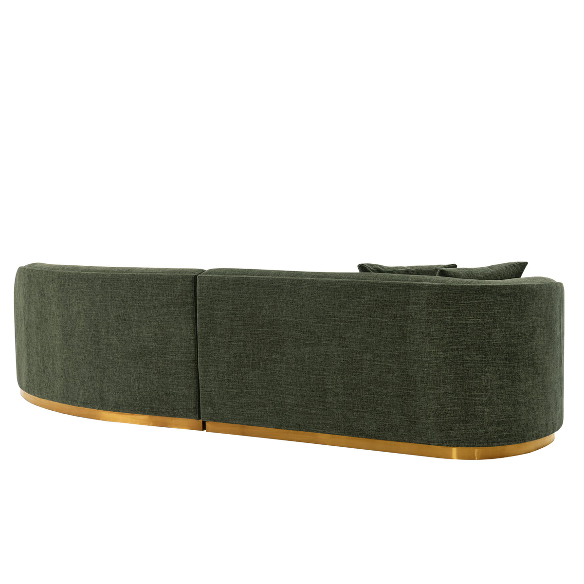 Daria Olive Green Chenille Sofa - Ornate Home