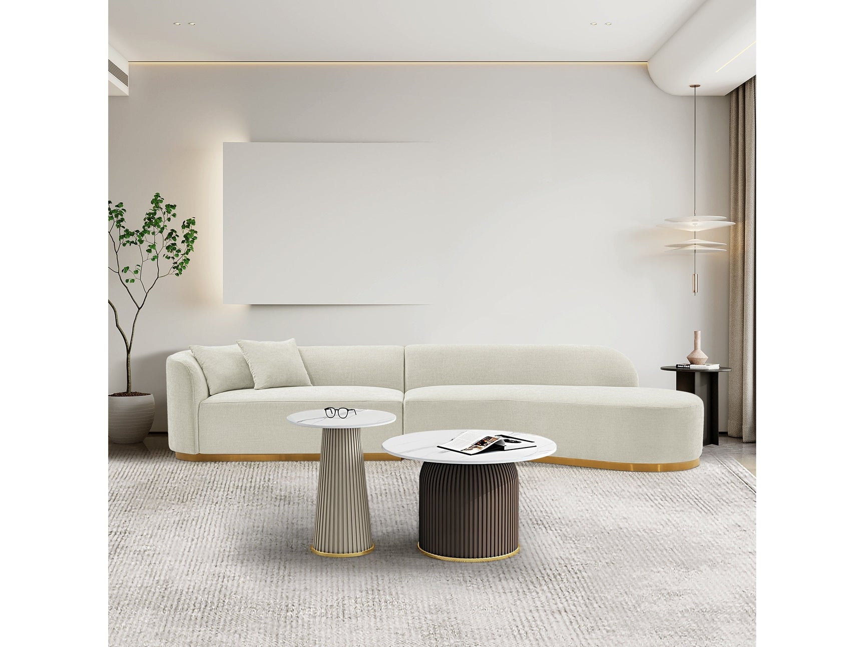 Daria Sofa in Ivory - Ornate Home