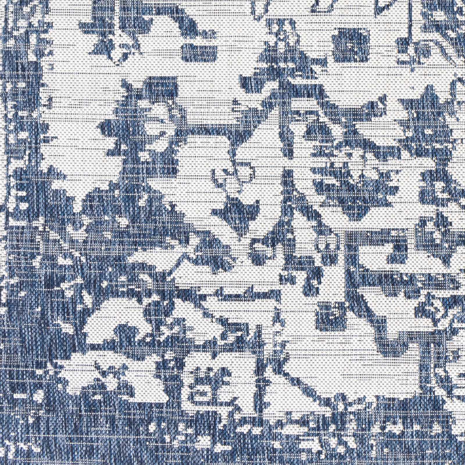 Dark Blue Kilmacolm Indoor & Outdoor Area Rug - Clearance - Ornate Home