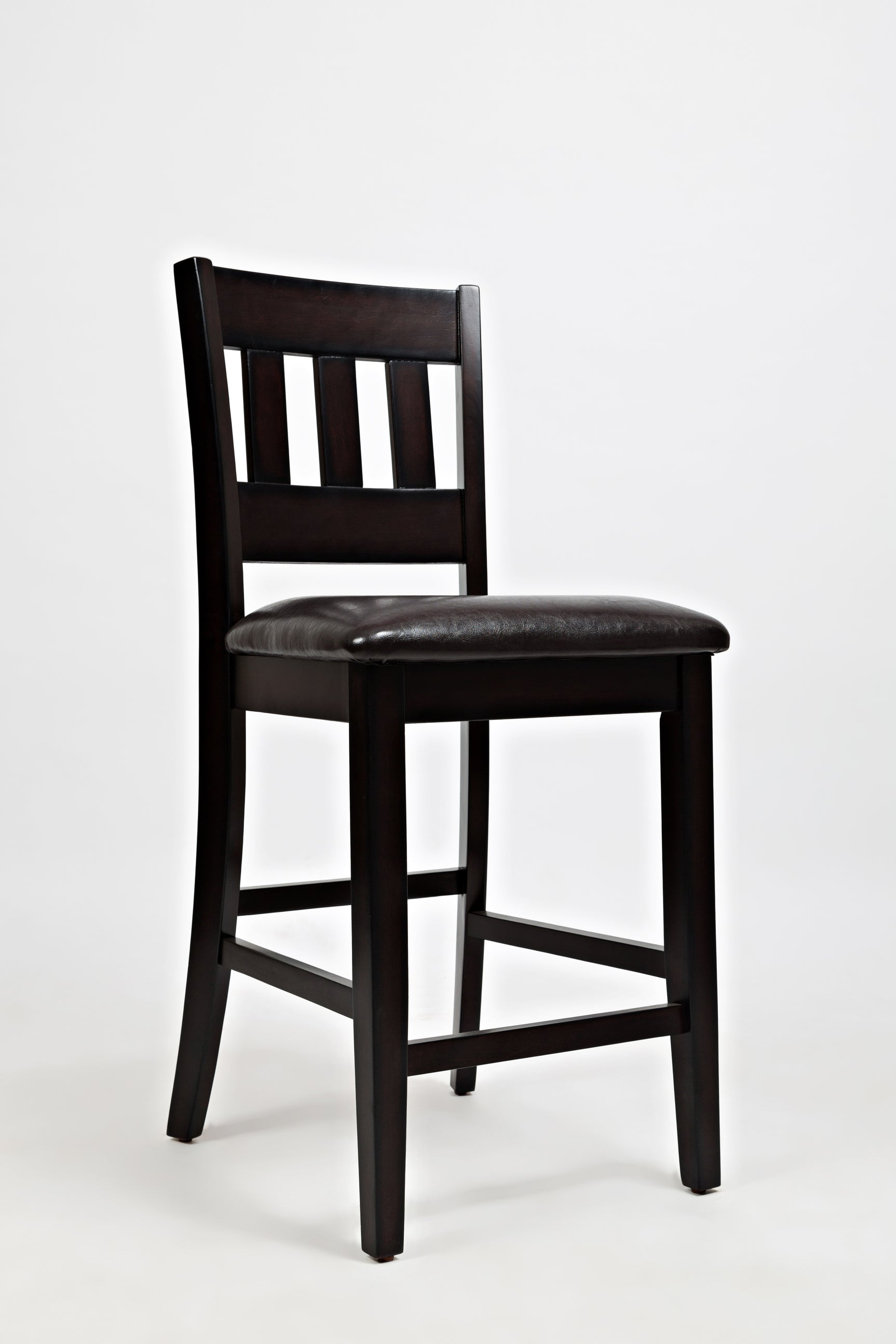 Dark Rustic Prairie Brown Counter Height Dining Table w/(4) Stools - Ornate Home