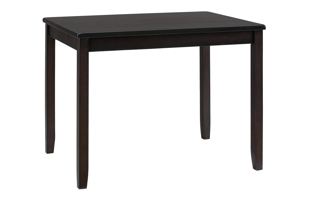 Dark Rustic Prairie Brown Counter Height Dining Table w/(4) Stools - Ornate Home