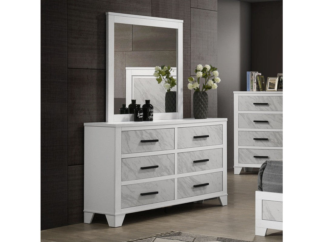 Darlene White Dresser - Ornate Home