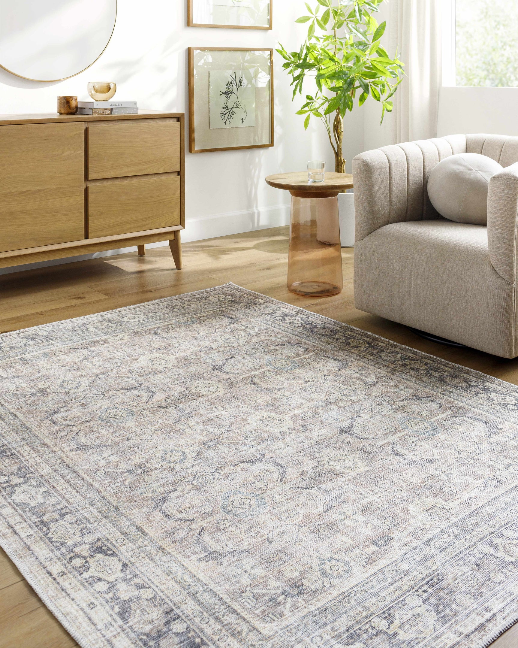 Darling Machine Woven Becki Owens x LIVABLISS BODA-2300 Washable Area Rug - Ornate Home