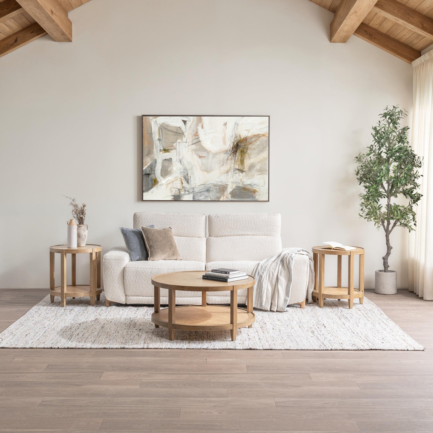 Darrow Ivory Reclining Sofa - Ornate Home